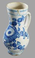 Antik felvidéki bokály, restaurált, m: 22 cm