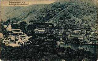 1915 Sibenik, Sebenico; Krka, Elektricna centrala Vodovod / electric power plant, water supply + &qu...