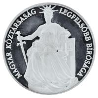 2000 k. "Magyar Köztársaság Legfelsőbb Bírósága" kétoldalas, magyar és angol nyelvű ezüstö...
