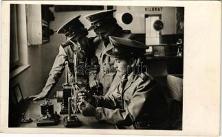 1950 Budapest, Úttörővasút vasutasok, távírászok / Telegraphists of the Budapest Pioneers Railways, ...