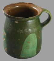 Fazék. Dél-Alföld, 19. sz. második fele, mázhibával, m: 17,5 cm