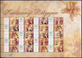 2004 Karácsony bélyegem - Angyalkák promóciós teljes ív sorszám nélkül (12.500)