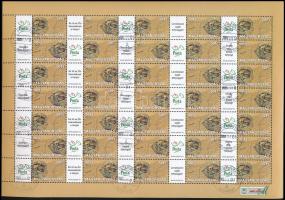 2005 Üzenet bélyegem (I.) - Magyarország térképe tájolóval promóciós teljes ív (15.000)
