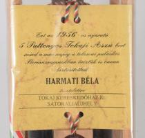 1956 Tokaji Aszú 5 puttonyos, édes fehér desszertbor, fa kalitkában, bontatlan csomagolásban, nemzet...