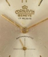 Cornavin 17 köves mechanikus karóra, szíj nélkül, működik, karccal, d: 32mm