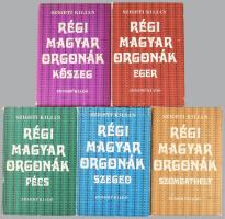 5 db - Szigeti Kilián: Régi magyar orgonák - Szeged, Eger, Kőszeg, Szombathely, Pécs. Bp., Zeneműkia...