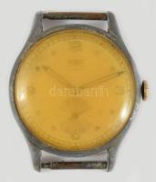 Roxy mechanikus karóra, 17 köves, működik, bőr szíjjal, fakult üveggel, d: 34mm