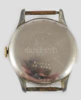 Roxy mechanikus karóra, 17 köves, működik, bőr szíjjal, fakult üveggel, d: 34mm
