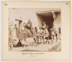 ca 1890 Adelphoi Zangaki: Egyiptom Kairó, Az Amr mecset / arab esküvő Jelzett albumin fotó Cholnoky ...