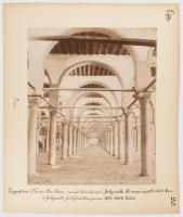 ca 1890 Adelphoi Zangaki: Egyiptom Kairó, Az Amr mecset / arab esküvő Jelzett albumin fotó Cholnoky ...