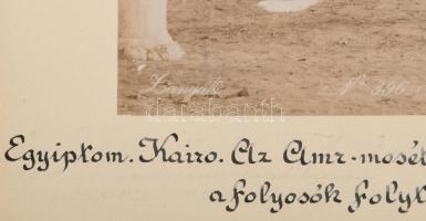 ca 1890 Adelphoi Zangaki: Egyiptom Kairó, Az Amr mecset / arab esküvő Jelzett albumin fotó Cholnoky ...