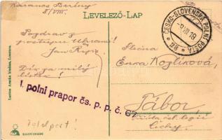 1919 Losonc, Lucenec; Csónakázó tér. Lantos Aranka kiadása / rowing club with rowing boats + "I...