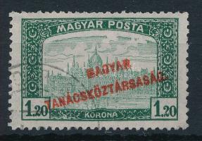 1919 Magyar Tanácsköztársaság 1,20K a középrész eltolódásával