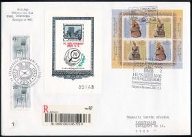 2002 75 éves a szervezett bélyeggyűjtés Salgótarjánban, 75. Bélyegnap emlékív alkalmi ajánlott levél...