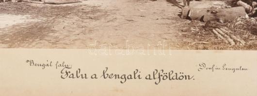 ca 1890 Samuel Bourne (1834-1912): Himalája, Siliguri a Dardzsilingi hegyi vasút alsó állomása / Ben...