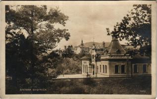 Besztercebánya, Banská Bystrica; fürdő / Kúpel / bathhouse, spa. Foto-Fon Praha 1922 (vágott / cut)