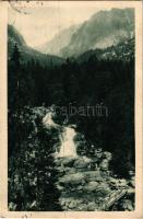 1935 Tátra, Magas-Tátra, Vysoké Tatry; Vízesés a Tarpataki-völgyben / Wasserfall im Kohlbachtale / V...