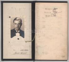 1935-1937 Sopron, a M. Kir. József Nádor Műszaki és Gazdaságtudományi Egyetem leckekönyve bányamérnö...
