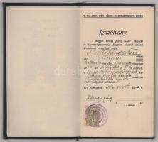 1935-1937 Sopron, a M. Kir. József Nádor Műszaki és Gazdaságtudományi Egyetem leckekönyve bányamérnö...