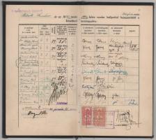 1935-1937 Sopron, a M. Kir. József Nádor Műszaki és Gazdaságtudományi Egyetem leckekönyve bányamérnö...