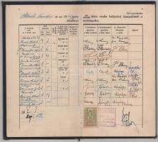 1935-1937 Sopron, a M. Kir. József Nádor Műszaki és Gazdaságtudományi Egyetem leckekönyve bányamérnö...