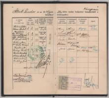 1935-1937 Sopron, a M. Kir. József Nádor Műszaki és Gazdaságtudományi Egyetem leckekönyve bányamérnö...