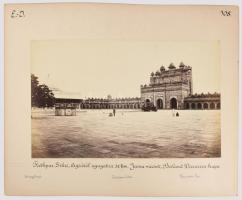 ca 1890 Samuel Bourne (1834-1912): India Fathpur Sikri, Agrától nyugatra Jama mecset Baland Darwa-ka...