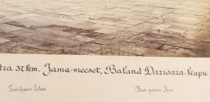 ca 1890 Samuel Bourne (1834-1912): India Fathpur Sikri, Agrától nyugatra Jama mecset Baland Darwa-ka...