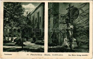 Budapest III. Óbuda, Jó pásztorháza, parkrészlet, San Marco herceg síremléke (Rb)