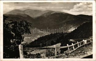 1942 Tiszaborkút, Kvaszi, Kvasy; Mencsul, a Magyar Cserkészszövetség Kárpátaljai Menedékháza télen, ...