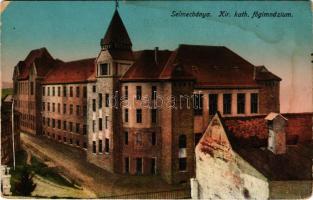 1915 Selmecbánya, Schemnitz, Banksá Stiavnica; királyi katolikus főgimnázium. Grohmann kiadása / roy...