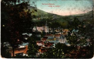 1915 Selmecbánya, Banska Stiavnica; látkép az Óvárral. Joerges kiadása / view with the castle (EM)