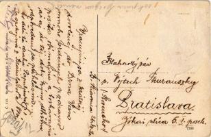1920 Selmecbánya, Schemnitz, Banská Stiavnica; Újvár. P. Sochán kiadása / Novy zámok / castle (Rb)