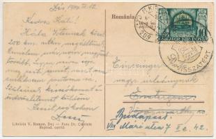 1940 Dés, Dej; Scoala comerciala inf. si internatul, Teatrul Judetean / Kereskedelmi iskola és inter...