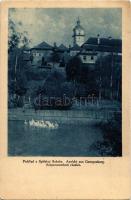 1930 Szepesszombat, Spisská Sobota; Pohlad / Ansicht aus Georgenberg / részlet, látkép / view (felül...