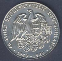 NSZK 1989. "Német egység" fém emlékérem T:BU tanúsítvánnyal