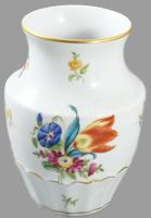 Herendi Bouquet Tulip mintás váza. Jelzett, kézzel festett, hibátlan, m: 13,5 cm
