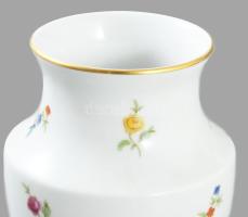 Herendi Bouquet Tulip mintás váza. Jelzett, kézzel festett, hibátlan, m: 13,5 cm