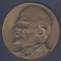 1917-1967 Kiváló M.SZ.B.T. munkájáért Br Lenint ábrázoló emlékplakett díszdobozban. 70mm T:2+