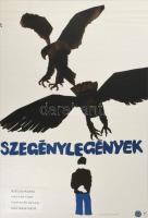 Sándor Margit (1927-): Szegénylegények, 1965, filmplakát, ofszet, papír, jelzett a plakáton, Offset ...