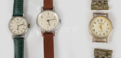 Antik faragott fa pipa, h: 14 cm