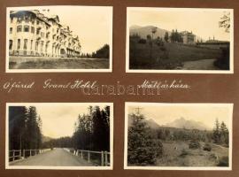 cca 1930-1940 Felvidéki, olaszországi, ausztriai, lengyelországi képeket tartalmazó fotóalbum 240 db...