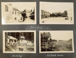 cca 1930-1940 Felvidéki, olaszországi, ausztriai, lengyelországi képeket tartalmazó fotóalbum 240 db...