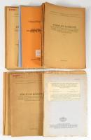 cca 1952-1985 Vegyes különlenyomat tétel, nagyrészt a Földtani Közlönyből, 33 db. Papírkötésekben, v...