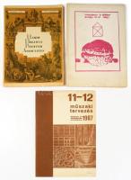 1978-1980 Bercsényi 28-30 1980/1 száma, és a 1978-2 melléklete. + 1987 Műszaki Tervezés 11-12 szám