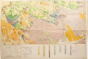 cca 1957 A Bakonyhegység északi részének földtani térképe. Geologische Karte des Nördlichen Teils de...