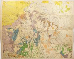cca 1957 A Bakonyhegység északi részének földtani térképe. Geologische Karte des Nördlichen Teils de...