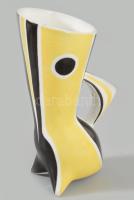 Zsolnay modernista váza. Terv.: Török János. Jelzett, minimális kopással, m: 15,5 cm