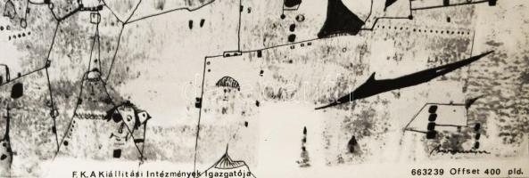 Bornemisza László (1910-1995) kiállítása, Kulturális Kapcsolatok Intézete Kiállítóterme, 1966. Plaká...