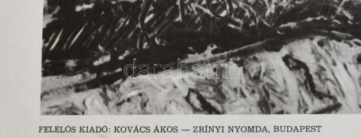 1975 Román György festőművész kiállítása, Hatvany Lajos Múzeum, Hatvan. Plakát, ofszet, papír, jelzé...
